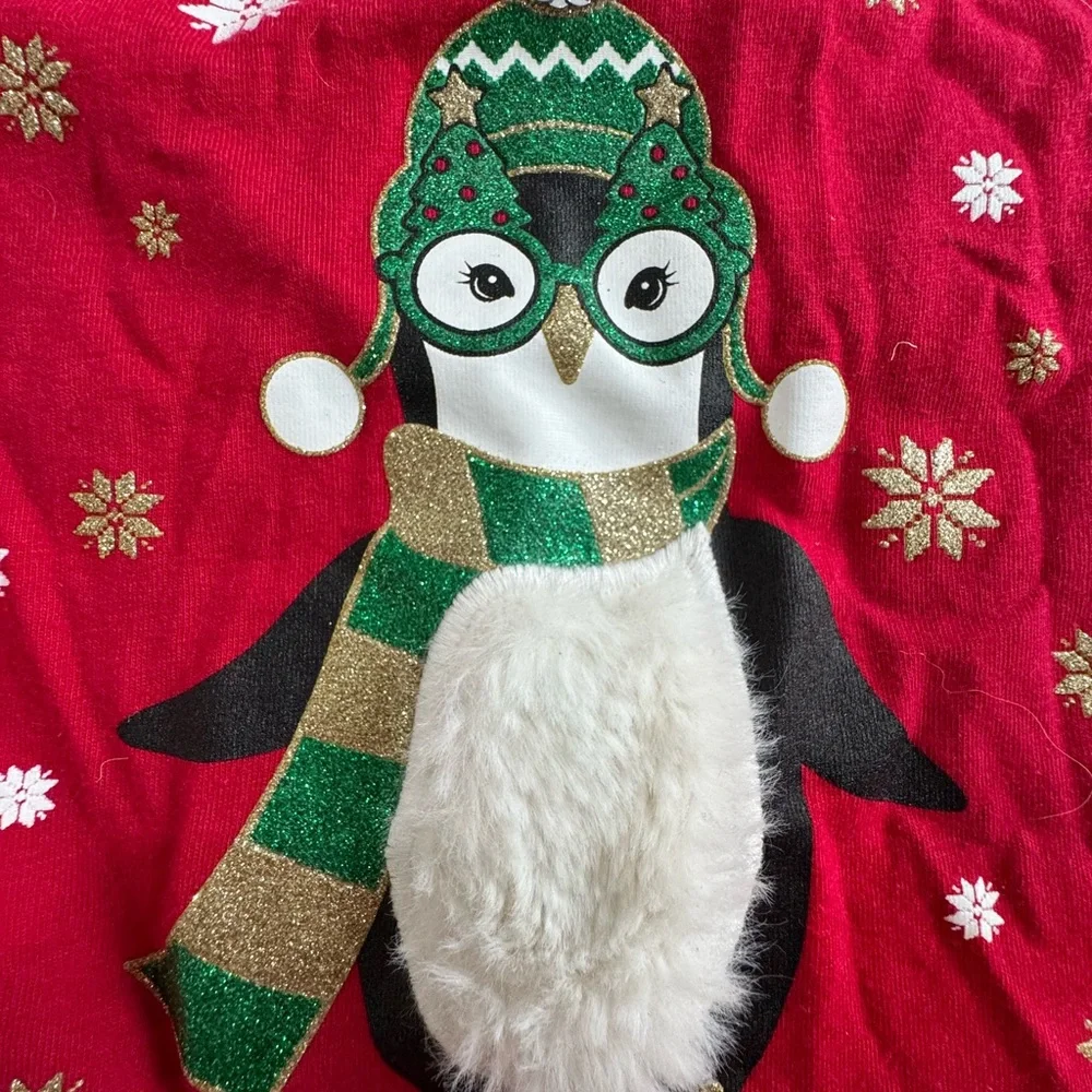 The children’s place Christmas penguin long sleeve tee